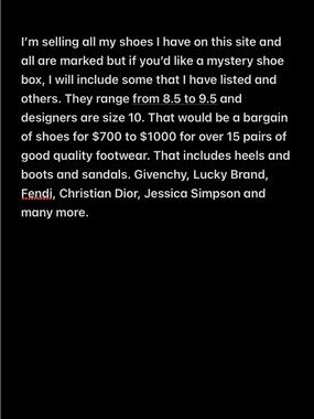 Mystery Women's Shoe Box - Assorted Designer Brands. Over 15 prs